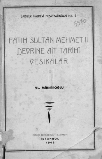 Fatih Sultan Mehmet Han hazretlerinin devrine