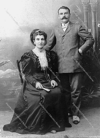 Ioannis and Eliza Papayeorgiou, Livadi, early 20th century.