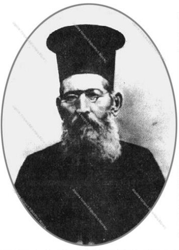 Priest Dimitris Karpos. Livadi village in the beginning of the 20th ce.
