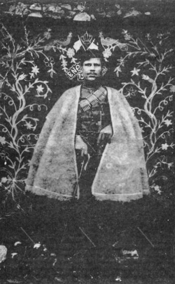 Macedonian warrior from Kokkinoplo village in the beginning of the 20th ce.