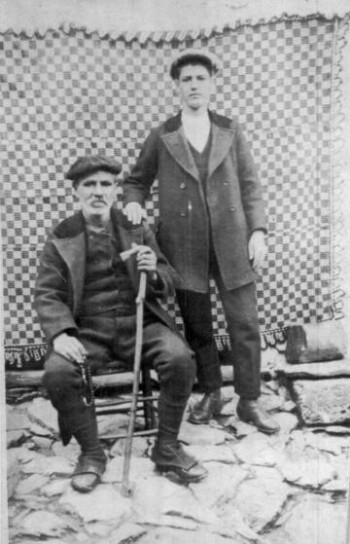 Efthimios and Antonios Gaitanos from Kokkinoplos village in the 20s