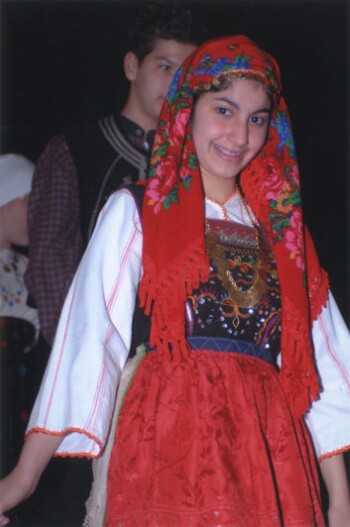 Female tranditional costume of Western Thrace