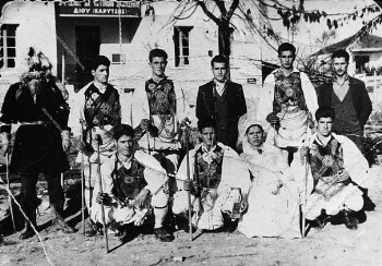 Men and women dressed like Saints and Captains Karitsa in 1960