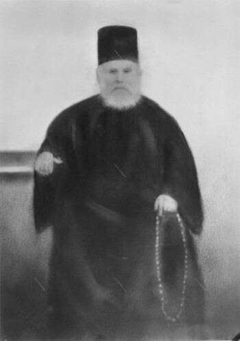 Petras Zaharias Bourouzikas, abbot of the monastery of Kokkinoplo village