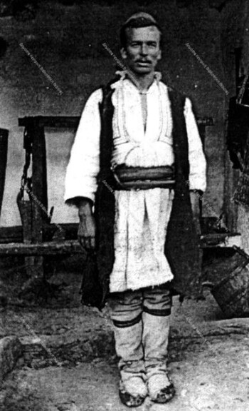 Man in an ordinary outfit, Skra in 1892