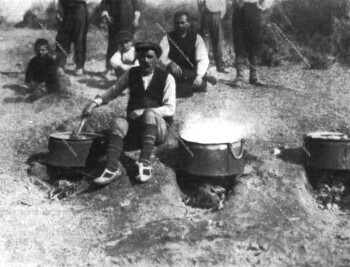 Cooking for a feast in Archangel, in 1929