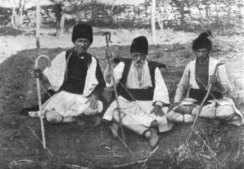 A group of cattle breeders from Megala Livadia and Aetomilitsa village, in 1929