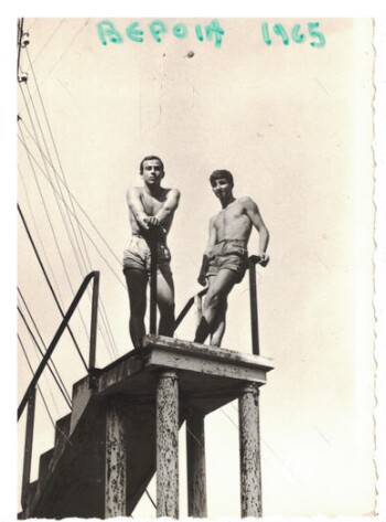 Κατεστραμμένη γέφυρα, από το 1959, προς το εργοστάσιο Σαντράλ της ΔΕΗ