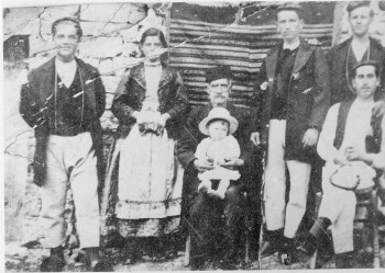 The Gratsiani's family, wedding photograph, Matsouki, 1929
