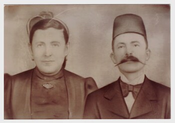 Πορτραίτο του ζεύγους Βελισάριου και Χρυσάνθης Παλάση το 1890