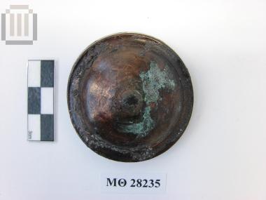 Bronze boss from a wooden kline