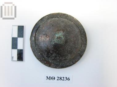 Bronze boss from a wooden kline