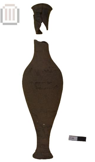 Πήλινο ατρακτόσχημο μυροδοχείο από το Δυμόκαστρο