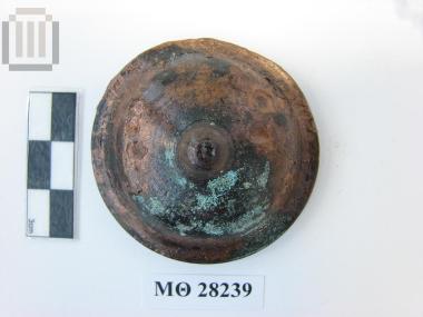 Bronze boss from a wooden kline