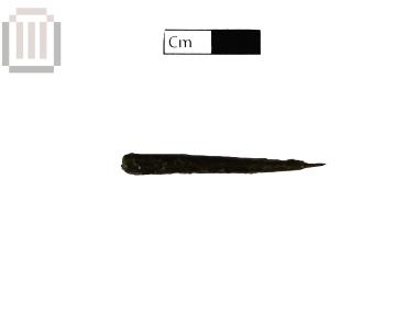Fragmentary bronze pointed object (stylus or borer) from Gitana
