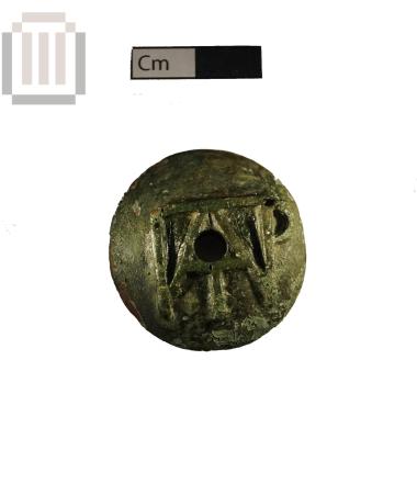 Bronze judicial ballot with the monogram of the Epirotic League from Gitana