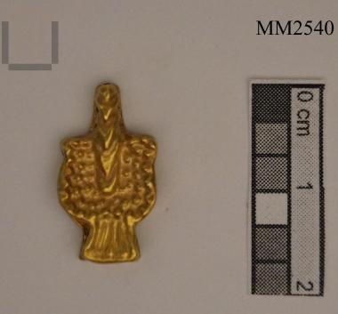 Gold corn flour necklace bead