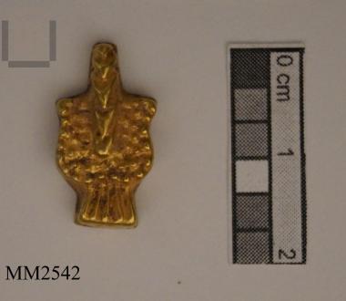 Gold corn flour necklace bead