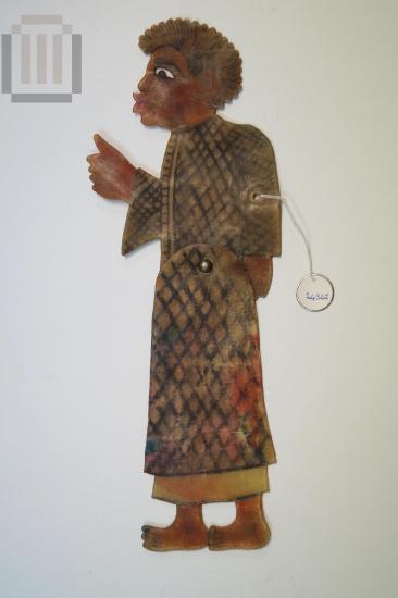 African boy figure shadow puppet