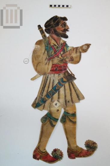 Captain Gris figure shadow puppet