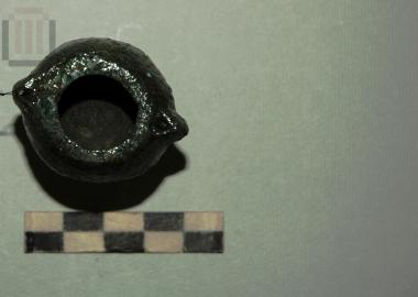 Bronze angled pendant
