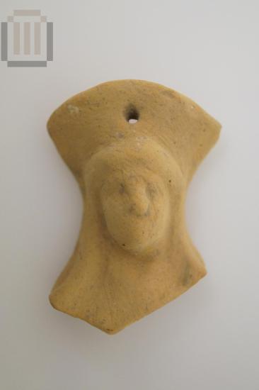 Head of aclay female bust