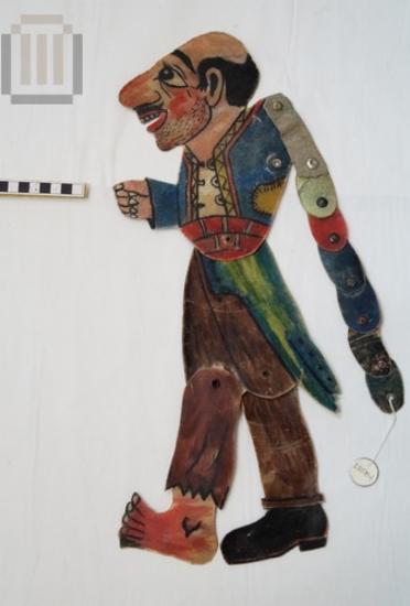 Kharaghoz as lord figure shadow puppet