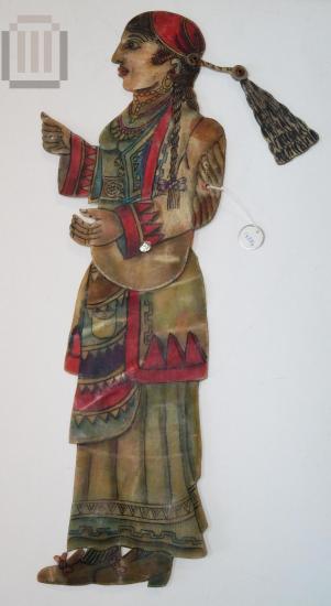 Peasant  figure shadow puppet