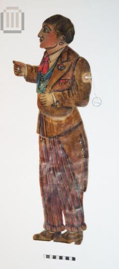 Jeune Premier figure shadow puppet