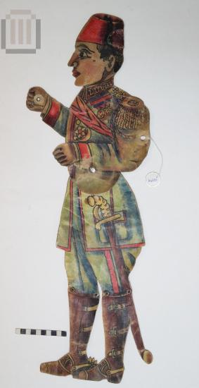 Young Turk officer figure shadow puppet