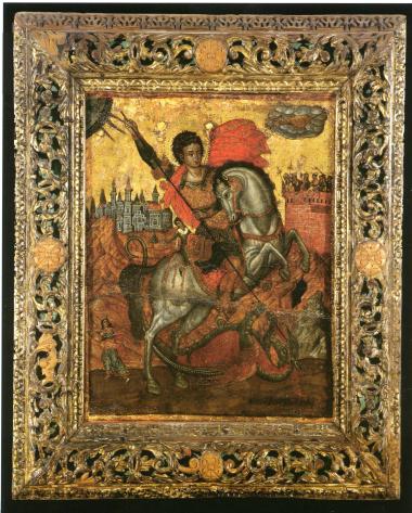 Άγιος Γεώργιος έφιππος, εικόνα φορητή