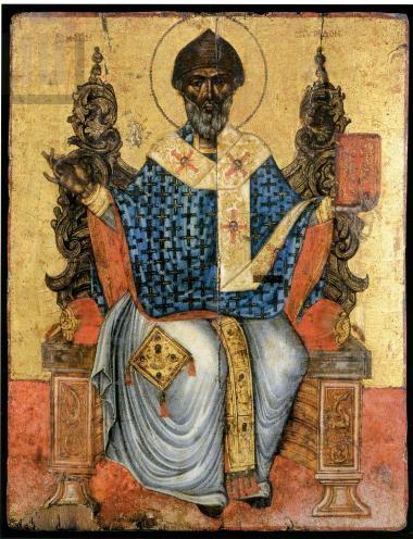 Saint Spyridon, portable icon
