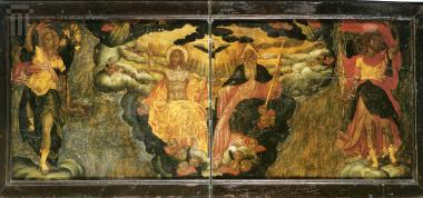 The Holy Trinity and archangels, portable icon