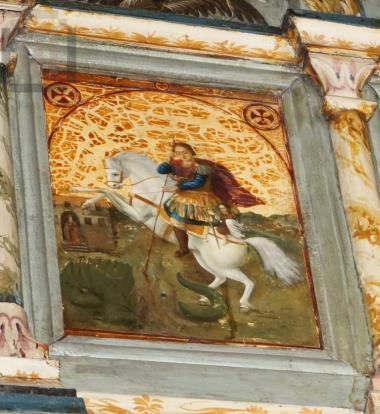 Εικόνα επιστυλίου τέμπλου με τον Άγιο Γεώργιο