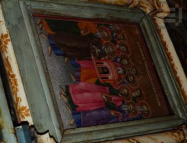 Εικόνα επιστυλίου τέμπλου με τη Σύναξη των Δώδεκα Αποστόλων