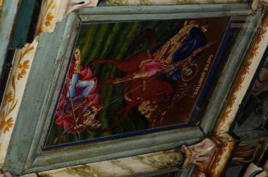 Εικόνα επιστυλίου τέμπλου με τον Άγιο Δημήτριο