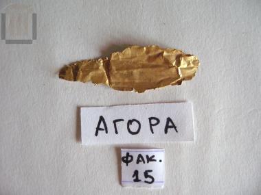 Gold olive or laurel leaf