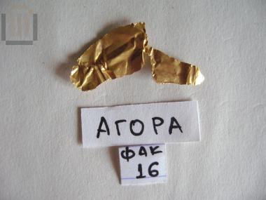 Gold olive or laurel leaf