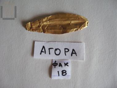 Gold olive or laurel leaf