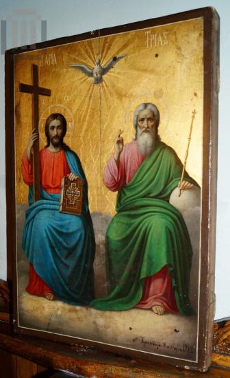 Φορητή εικόνα με την Αγία Τριάδα