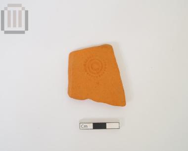 Sherd of a clay dish from Ladochori