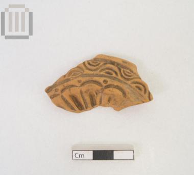 Part of clay lamp from Dymokastro