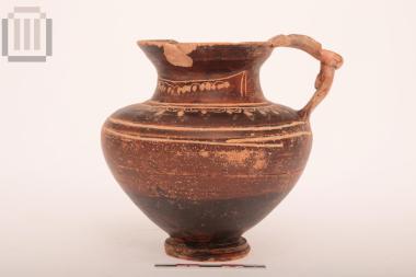 Black-glazed oinochoe