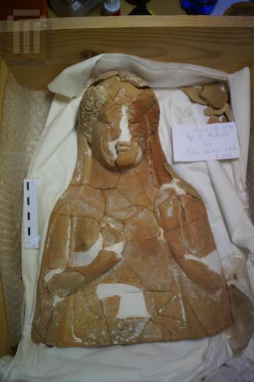 Bust of a female figure