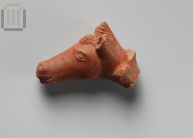 Head of a horse figurine