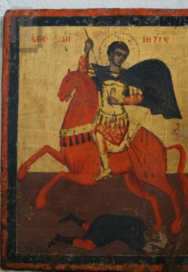Saint Demetrios on horseback