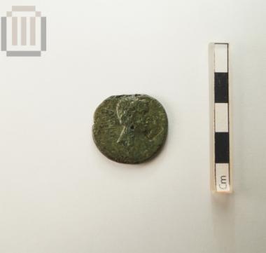 Bronze coin of the Roman colony of Corinth from Dymokastro