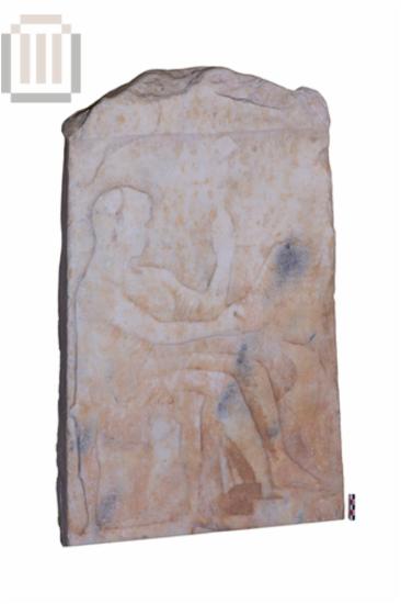 Grave stele depicting a spinning woman