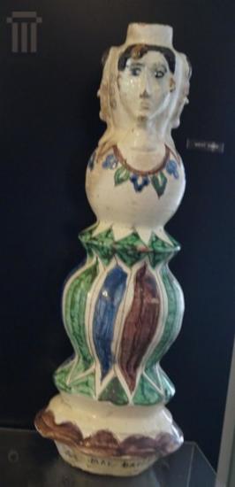 Part of a ceramic lamp