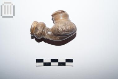 Clay lule of chibouk type